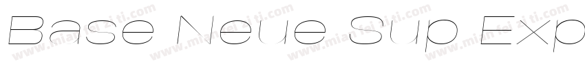 Base Neue Sup Exp Black字体转换